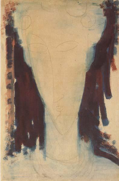 Amedeo Modigliani Tete de femme (mk38) oil painting picture